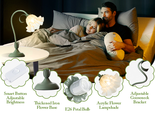 flower table lamp