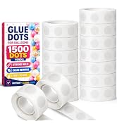 1500 PCS Glue Dots, Sticky Dots, Glue Dots Double Sided, for Balloons Craft | Adhesive Dots for S...