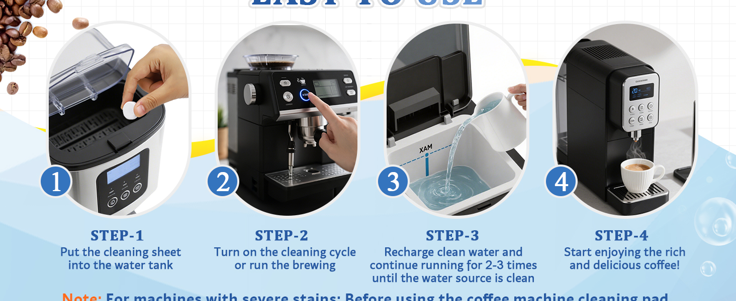 coffee maker cleaner tablets espresso machine cleaning descaler