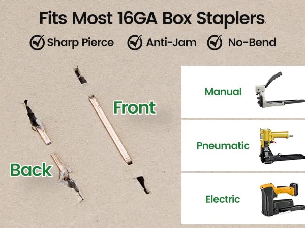 16 gauge crown staples carton closing staples copper cardboard staple for heavy duty box stapler