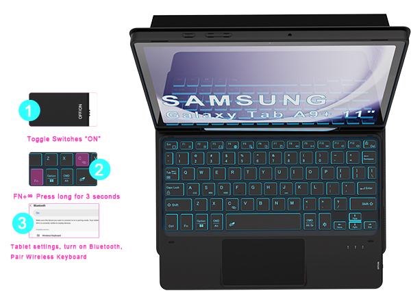 Tab A9+ Touch keyboard