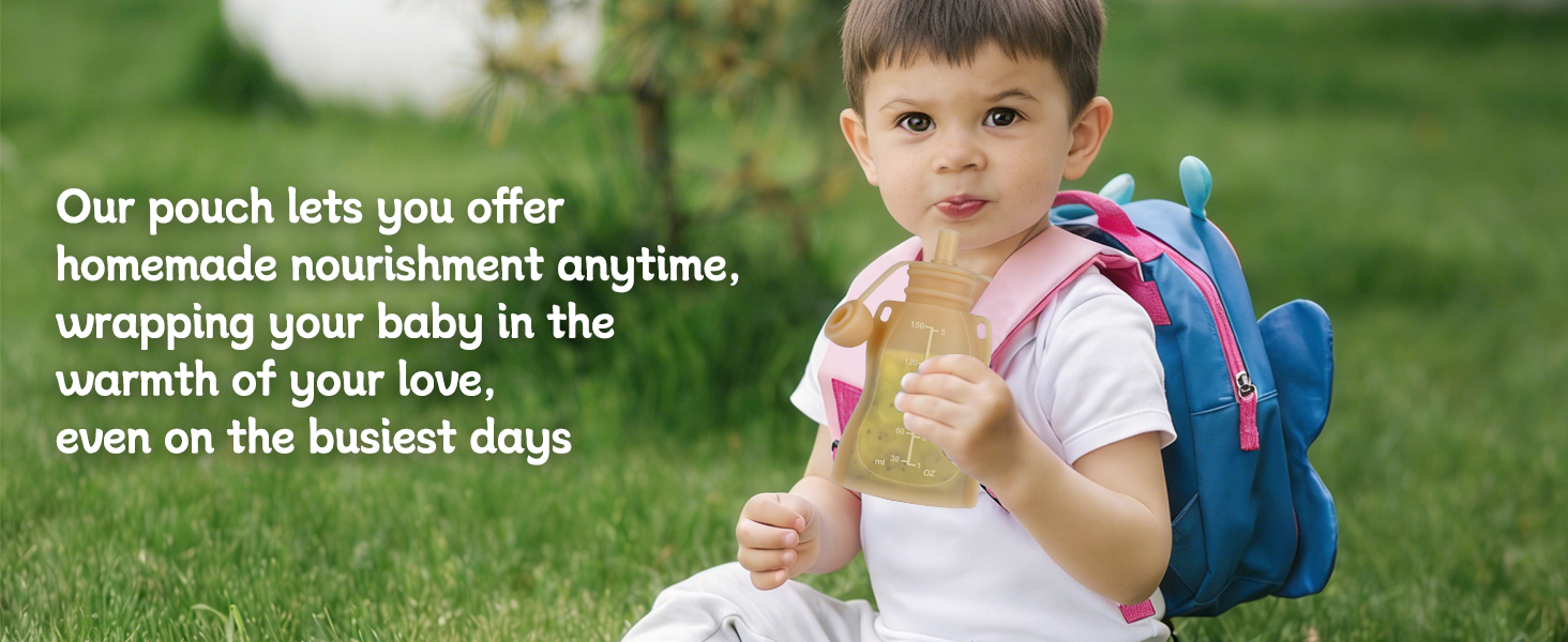 silicone baby food pouches
