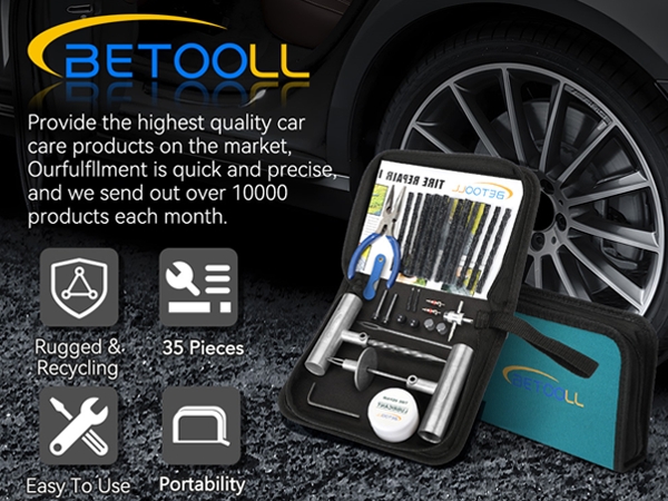 BETOOLL Universal Tire Repair Kit
