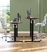 DUMOS Drafting Chair for Standing Desk, Counter Height Adjustable, Flip-up Arms, Ergonomic Mid Ba...
