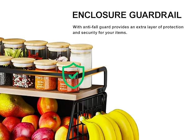 basket magetic storage with full guaril