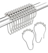 Uigos Wholesale Shower Curtain Hooks 70 Sets, (Set of 12) - Rust-Resistant Stainless Steel, Polis...