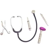 Tustao 5Pcs Dollhouse Mini Stethoscope Care Tools Dollhouse Dolls Miniature Garden Kit, Hospital ...