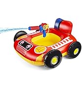 Kids Pool Floats with Water Gun, Pool Toys for Kids Ages 4-8, Fire Truck Toddler Floats for Pool,...
