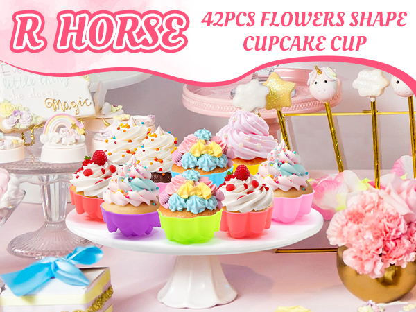 Flower Silicone Baking Cups