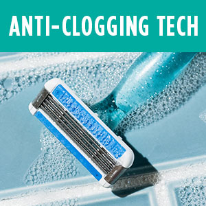 BIC EasyRinse Women's Disposable Razor Anti-Clogging Tech