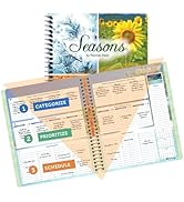 Planner Pad Spiral Bound 3-Tier Funnel Down 12 Month Medium Size Organizer, July 2026 – June 2027...
