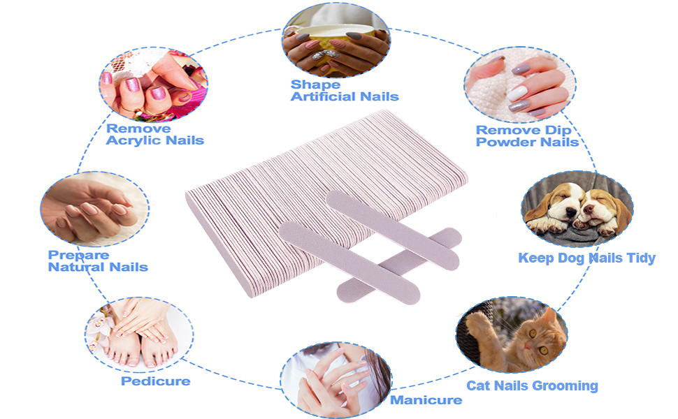 wood nail files gray