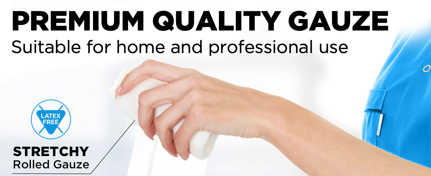 Premium quality gauze rolls, rolled gauze, gauze wrap