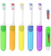Lilingsty Travel Toothbrush, Toothbrush and Toothpaste Travel Set, Individually Packaged, Include...