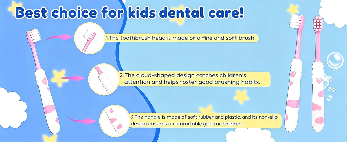 4 Colors Soft Children Toothbrush