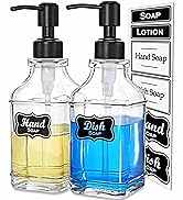 soap dispenser with black pump
