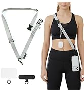 Golifyne 25mm Crossbody Cell Phone Lanyard (Light Gray)