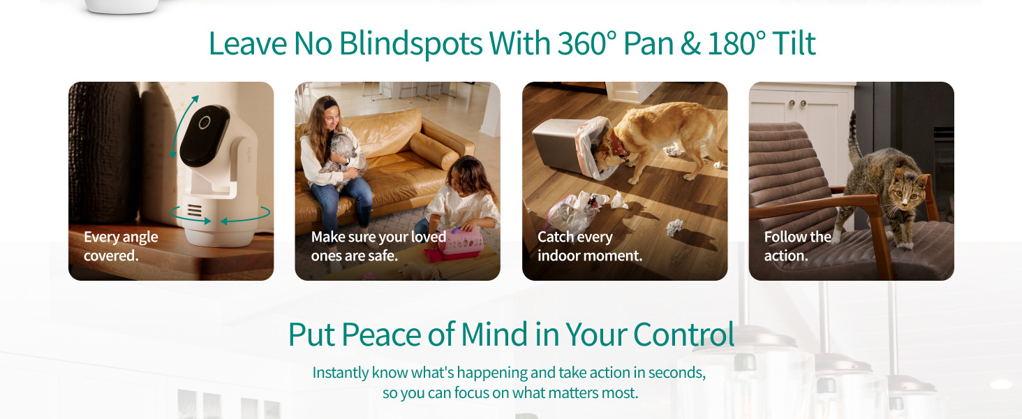 Arlo Essential Indoor Pan Tilt Camera 2K