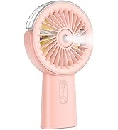 Otlonpe Handheld Misting Fan Portable, 4000mAh Rechargeable Small Personal Water Spray Hand Held ...