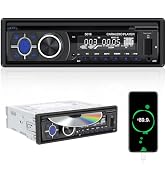 Single Din Car Radio CD Player,Car DVD Player with Bluetooth Hands-Free Calling Car Stereo MP3 Ca...