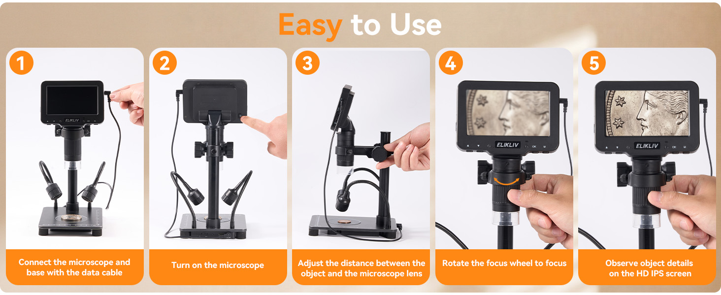 Elikliv Microscope with Weighing Scale