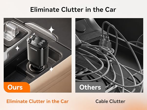 retractable phone charger for car