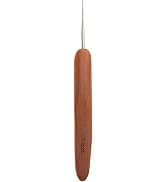 GANPUB Brown Dreadlock Crochet Needles, Bamboo Handle Micro Hook, for Hair Dreadlocks, Crochet Ho...