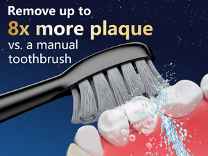 electric toothbrush with water flosser