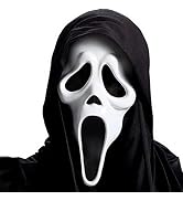 AMANKA Ghostface Mask,Halloween scream Mask,Full Head Horror Cosplay with Party Decoration Props