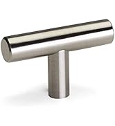Goldenwarm 10 Pack Brushed Nickel Cabinet Knobs T Bar Knobs, 2Inch | Single Hole Kitchen Cabinet ...