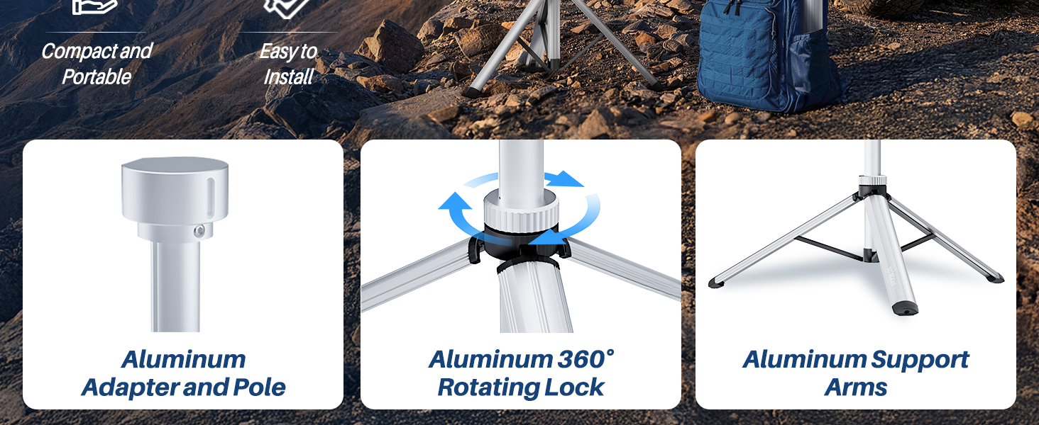 starlink mini aluminum tripod mount