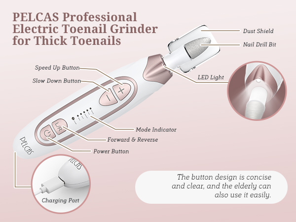 toenail grinder for thick toenails