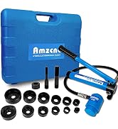 AMZCNC Hydraulic Knockout Punch Electrical Conduit Hole Cutter Set KO Tool Kit 1/2 to 2 inch (8T(...