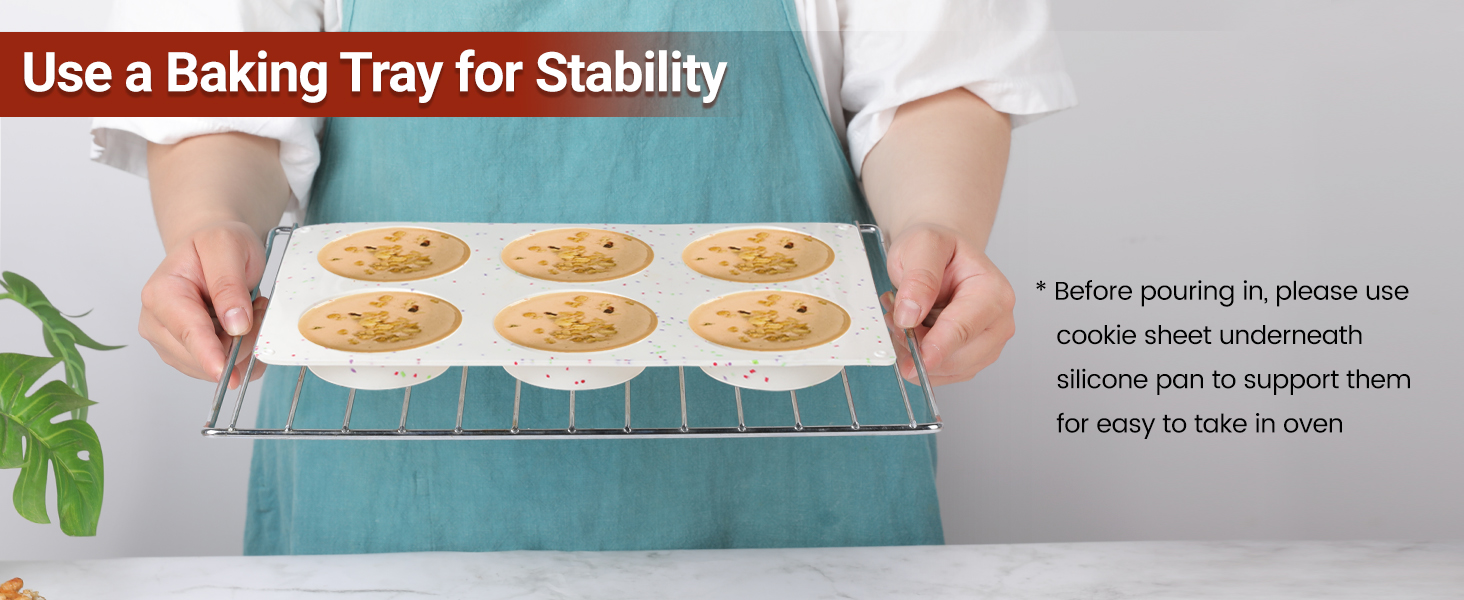 Use a Baking Tray for Stability