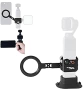 YUANYU Metal Magnetic Mount Cage Non-Slip Silicone Suction Base Mount for Pocket 3 with 360° Rota...