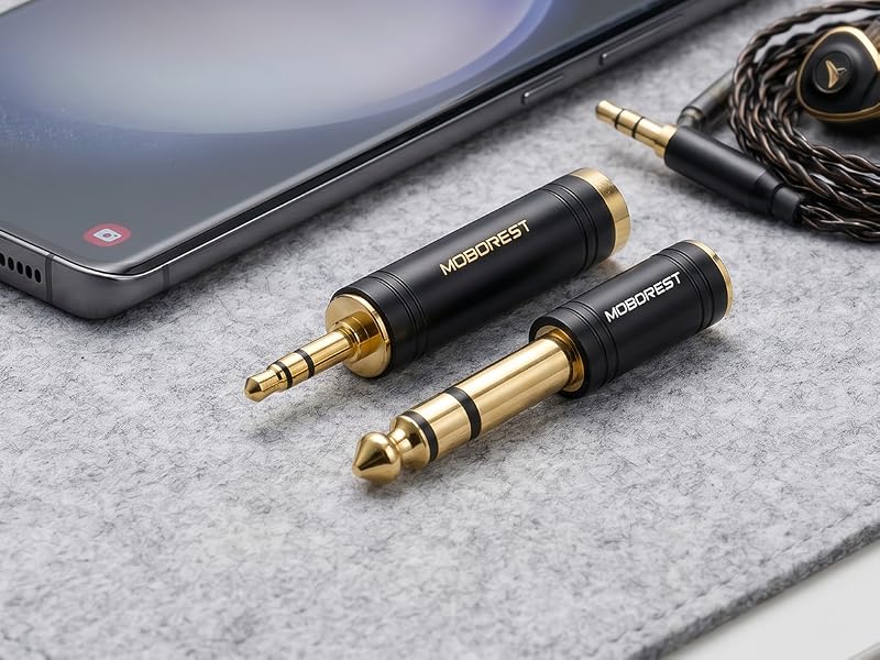 3.5mm to 1/4'' Stereo Audio Adapter, 3.5mm to 1/4'' (6.35mm) Headphone Adapter