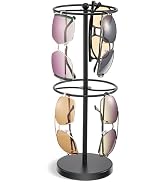 Lolalet Sunglasses Organizer Glasses Display Stand, Eyewear Storage Holder Double-layer Rack for ...