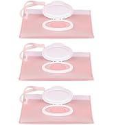 3Pcs Baby Wipe Case Travel Holder Keeps Wipes Moist Set of Wet Wipes Holders Travel Wipes Case Ca...