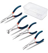SPEEDWOX Long Nose Pliers Long Reach End Nippers Flat Nose Pliers Needle Nose Pliers for Jewelry ...