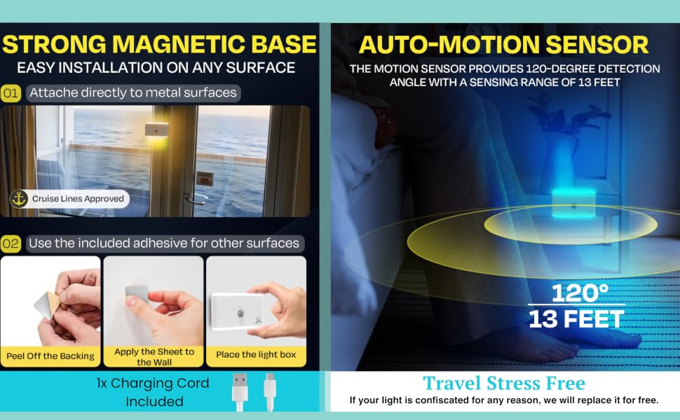 night light for cruise ship cabin; cruise night light, cruise essentials 2025