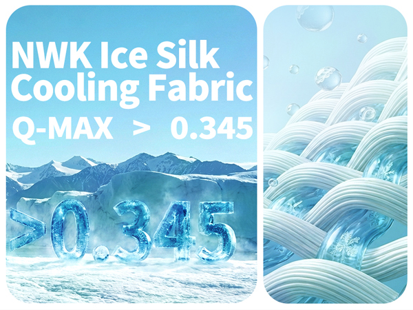 NWK Ice Silk Cooling Fabric Q-MAX>0.345