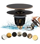 Artiwell Universal Bathroom Sink Drain Stopper, Fits Most Pop-Up Drains for Vessel Sink Lavatory ...