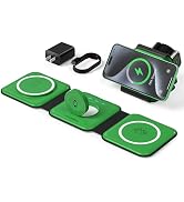 UCOMX 3 in 1 Charging Station for Mult-ple Devices,Foldable 3 in 1 Wireless Charger for Travel,NA...