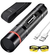 DARKBEAM UV Filtered 365nm Black Light Wood's lamp, USB Rechargeable Blacklight, LED Ultraviolet ...