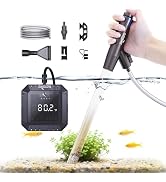 SEAOURA Aquarium Vscuum Adjustable & Aquarium Thermometer Submersible