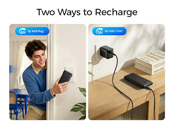 portable charger with built in cable