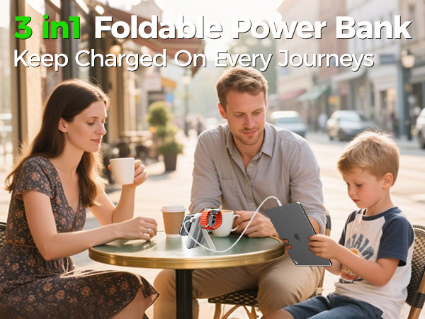 aptmapt 3 in 1 foldable power bank