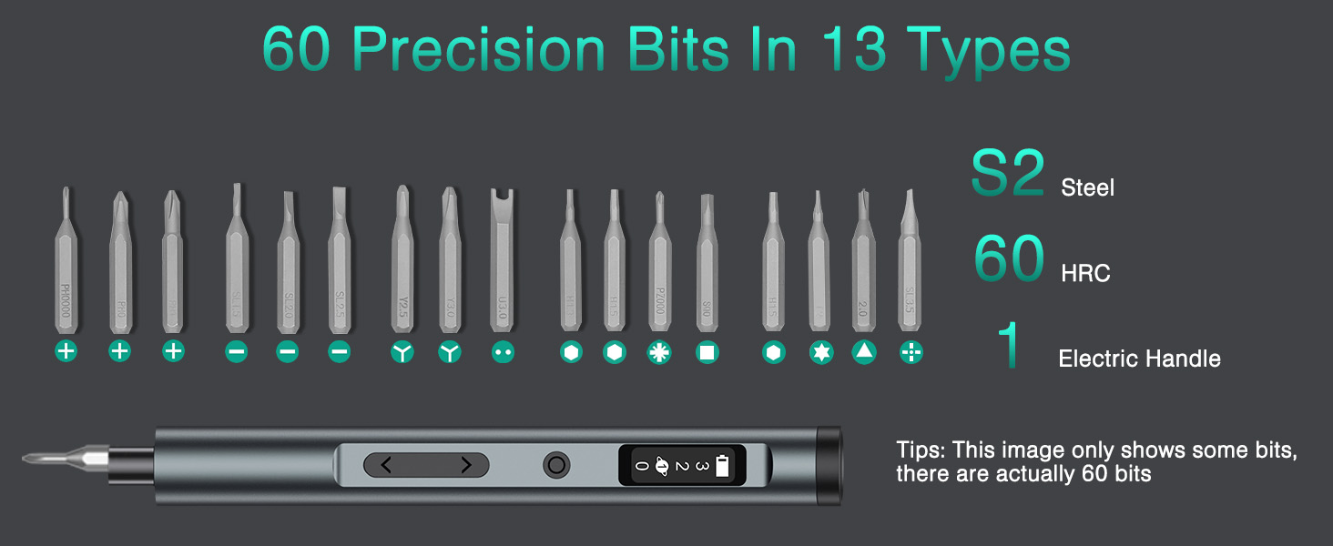 Electric Screwdriver Set, Precision Screwdriver Kit, Mini Electric Screwdriver
