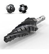 Four Spiral Flute Step Drill Bit, 1/4