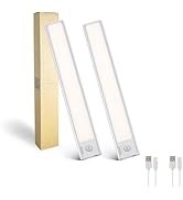 East Grove Home Magnetix 8in Rechargeable LED Under Cabinet Motion Sensor Light Bar with Magnetic...